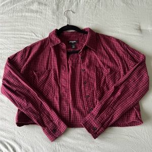 RSQ Cropped Flannel